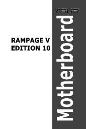 Asus ROG RAMPAGE V 10 RAMPAGE V EDITION 10 Users Manual English
