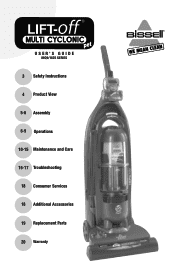 Bissell Lift-Off Multi Cyclonic Pet Vacuum User Guide - English