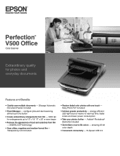 Epson V500 Product Brochure