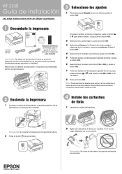 Epson WorkForce WF-2530 Installation Guide (Spanish)