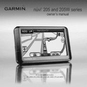 Garmin Nuvi 205W Owner's Manual