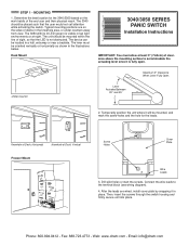 GE 3050-W Installation Instructions