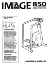 Image Fitness 850 Stepper English Manual