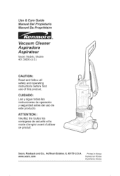 Kenmore 3900 Use and Care Guide
