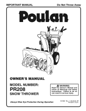 Poulan PR208 User Manual