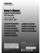 Toshiba 32RV525RZ Owners Manual
