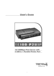 TRENDnet TE100-P2U1P Manual