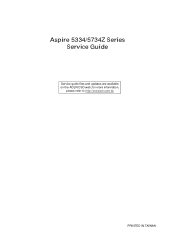 Acer Aspire 5334 Service Guide