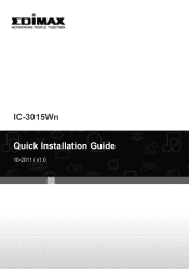Edimax IC-3015Wn Quick Install Guide