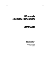 HP Jornada 430/430se HP Jornada 430/430se Palm-size PC - (English) User Guide