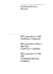 HP LaserJet 4 Service Manual