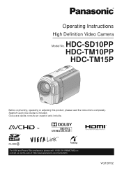 Panasonic HDCTM10 Hd Sd Camcorder - Multi Language