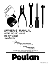 Poulan PO14542F User Manual