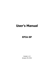 Via EPIA-SP8000E User Manual