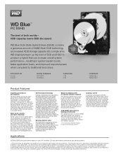 Western Digital Blue SSHD Drive Specification Sheet