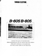 Yamaha B-805 Owner's Manual (image)
