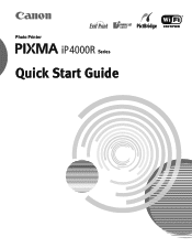 Canon PIXMA iP4000R iP4000R Quick Start Guide