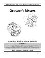 Cub Cadet 33 US Ton Log Splitter - LS 33 CC Operation Manual
