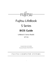 Fujitsu S7110 S7110 BIOS Guide