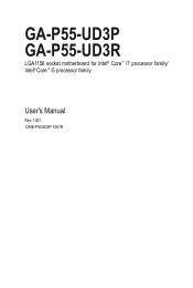 Gigabyte GA-P55-UD3P Manual