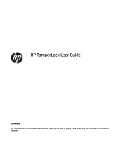 HP EliteDesk 800 G8 TamperLock User Guide