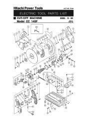 Hitachi CC14SF Parts List