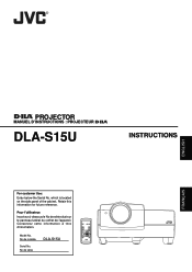 JVC S15U DLA-S15U User instruction manual (2.1MB)