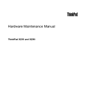 Lenovo ThinkPad X230i Hardware Maintenance Manual