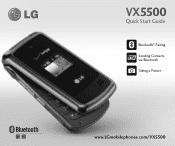 LG LGVX5500PP Quick Start Guide