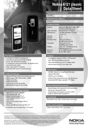 Nokia 6121 classic Brochure