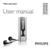 Philips SA1110 User manual