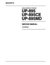 Sony UP895 Service Manual