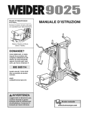 Weider 9025 Italian Manual