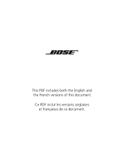 Bose 201 Multilingual Owners Guide