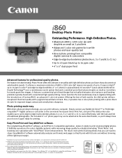 Canon i860 Series i860_spec.pdf