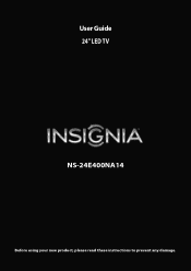 Insignia NS-24E400NA14 User Manual (English)