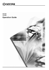 Kyocera FS 820 FS-820/920 Operation Guide