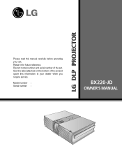 LG BX220 Owners Manual