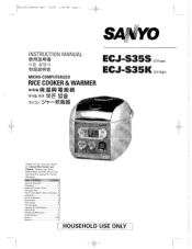 Sanyo ECJ-S35K Owners Manual