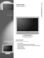 Toshiba 19AV51U Printable Spec Sheet
