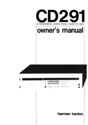Harman Kardon RCD291 Owners Manual