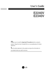 LG E2240V-PN Owner's Manual