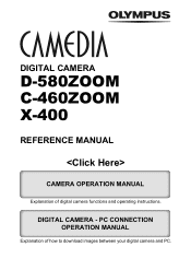 Olympus D-580 Zoom D-580 Zoom Reference Manual