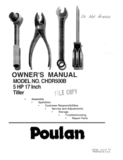 Poulan CHDR500B User Manual
