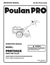 Poulan PRRT850X User Manual
