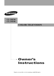 Samsung CL-29Z30PQ User Manual (user Manual) (ver.1.0) (English)