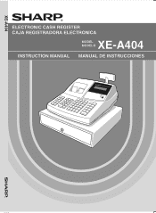Sharp XE-A404 XE-A404 Operation Manual in English and Spanish