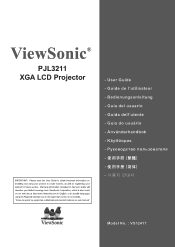 ViewSonic PJL3211 PJL3211 User Guide (English)