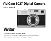 Vivitar 8027 Camera Manual
