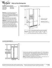Whirlpool ED5LHAXWT Dimension Guide